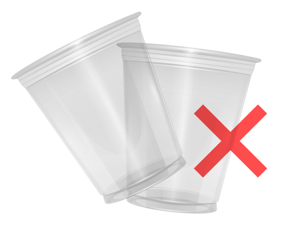 Les gobelets plastique à usage unique interdits le 3 juillet en
